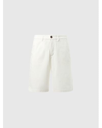 North Sails Pantalón corto chino de algodón orgánico - Blanco