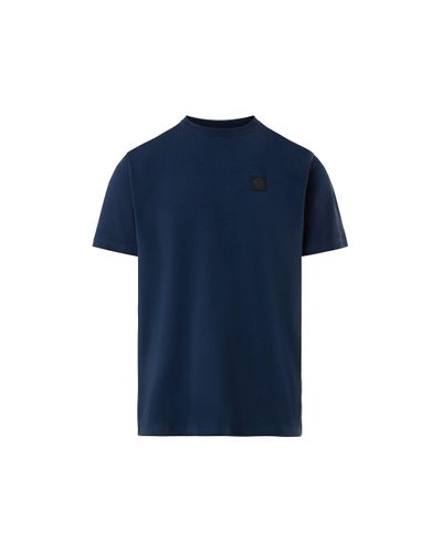 North Sails T-shirt with logo patch - Bleu