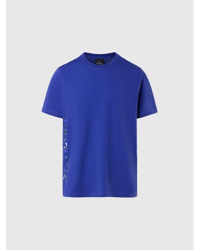 North Sails T-shirt con stampa grafica - Blu