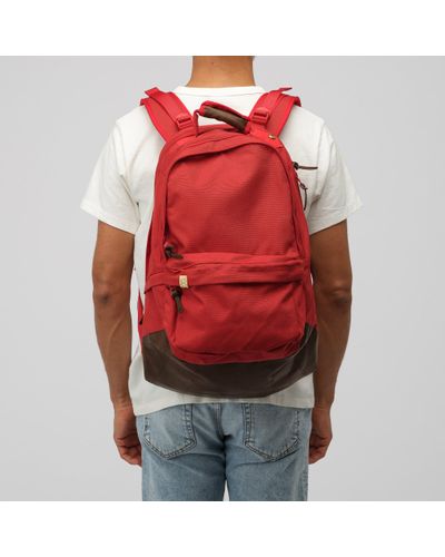Visvim Synthetic Ballistic Backpack 22l in Red for Men | Lyst