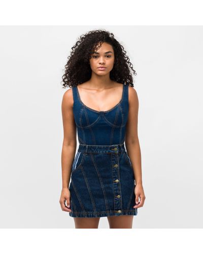 adidas Ivy Park Denim Bodysuit in Dark 