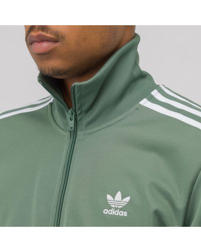 adidas Cotton Beckenbauer Track Jacket In Green for Men | Lyst