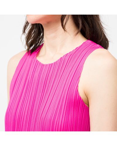 Pleats Please Issey Miyake New Colorful Basics 2 Dress in Pink | Lyst