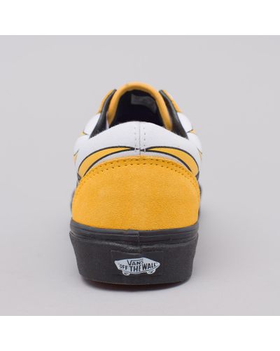 black and yellow vans old skool