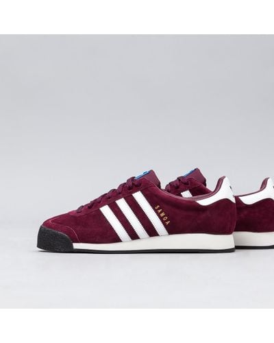 adidas samoa vintage maroon