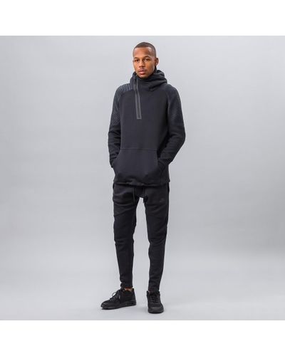 Nike Tech Fleece Half Zip Hoodie In Black for Men | Lyst