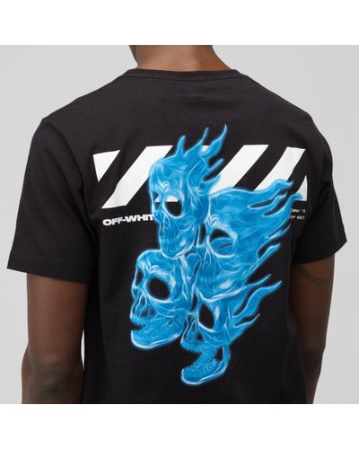 off white diagonal skulls tee