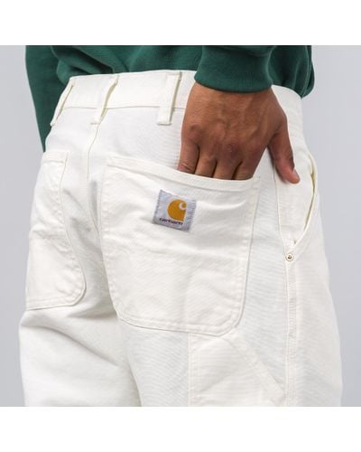 Carhartt WIP Canvas Single Knee Pant In White for Men - Lyst