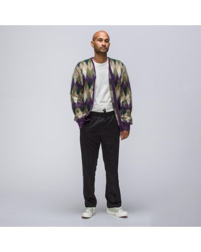 Needles Men's Poly Smooth Narrow Track Pant In Black