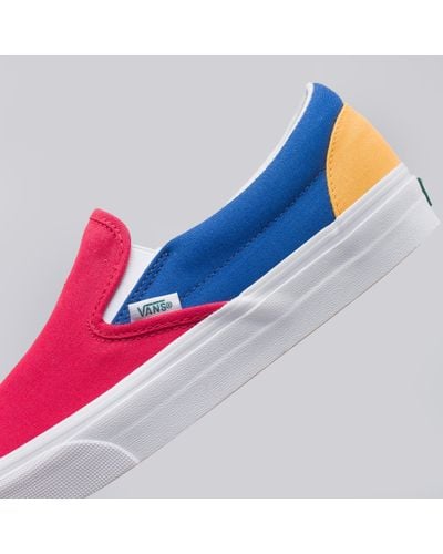 Vans Yacht Club Classic Slip-on In Red/blue/yellow for Men | Lyst