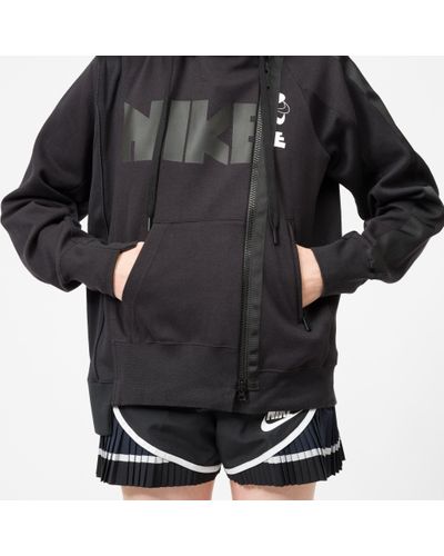 nike sacai double zip hoodie