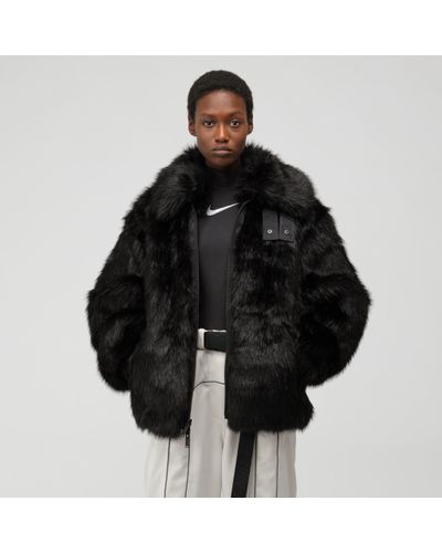 hoofdpijn tunnel verslag doen van Nike X Ambush Women's Reversible Faux-fur Coat In Black for Men | Lyst