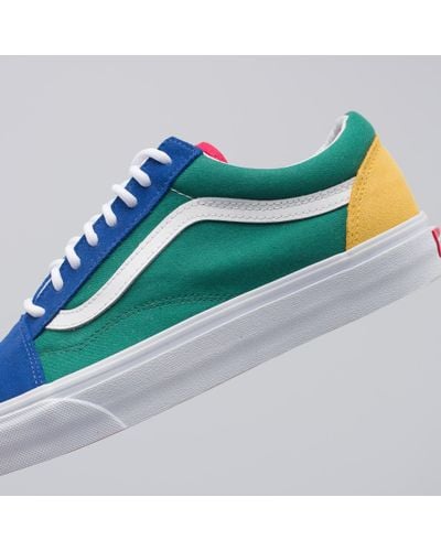 Vans Canvas Yacht Club Old Skool In Blue/green/yellow for Men | Lyst