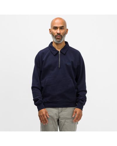 stussy polar fleece zip up shirt