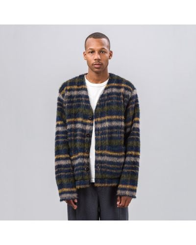 OUR LEGACY CHECK MOHAIR CARDIGAN