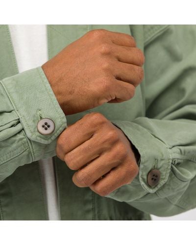 Visvim Cotton Sanjuro Benny Jacket In Lt Olive in lt Grey (Green) for 