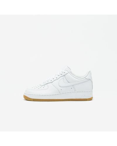 Nike Air Force 1 '07 Gum Sole in White/White (White) for Men - Lyst