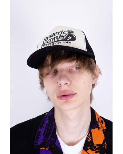 Hysteric Glamour Hysteric Records Mesh Cap in Black | Lyst