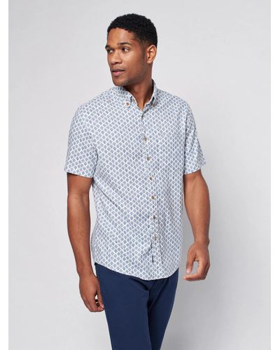 Faherty Short-sleeve Breeze Shirt in 