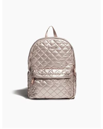 mz wallace rose gold backpack