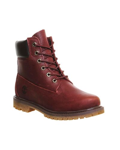 Timberland Leather Premium 6 Boots in Purple for Men - Lyst