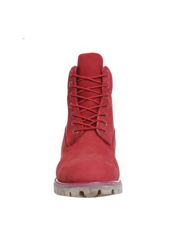 timberland 6 in buck boots rust nubuck