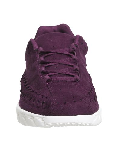 Nike Suede Mayfly Woven Trainers in Burgundy (Purple) | Lyst
