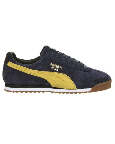 PUMA Suede Roma in Navy (Blue) for Men - Lyst