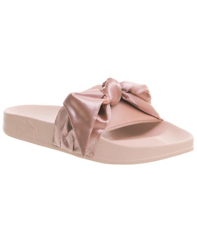 puma fenty slides pink