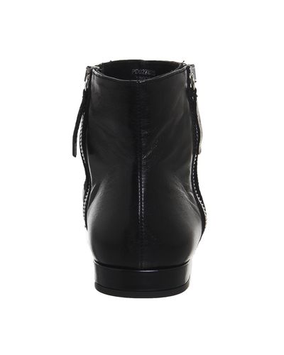 flat pointed ankle boots