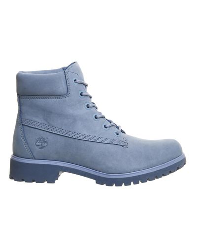 timberland boots 6 inch blue