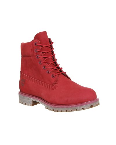 timberland 6 in buck boots rust nubuck