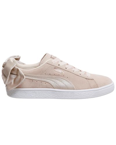 puma cream suede trainers