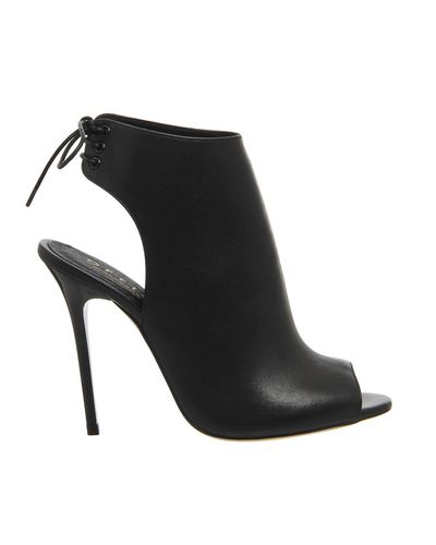 open back peep toe shoe boots