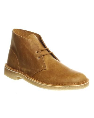 clarks mustard desert boots