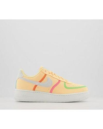 Nike Canvas Air Force 1 07 Lx in Yellow 