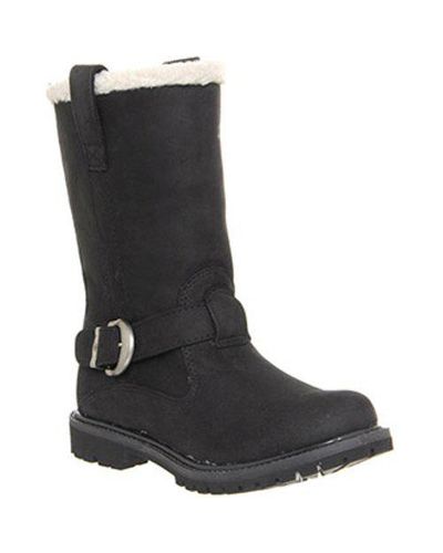 Timberland Leather Nellie Pull On Boots in Black - Lyst