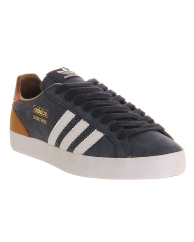 adidas Basket Profi Low in Blue for Men 