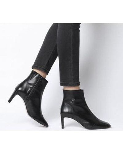 low heel square toe boots