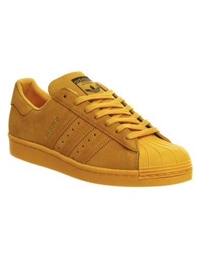 Adidas superstar 80s womens yellow Clearance