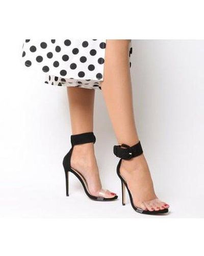 black cuff heels