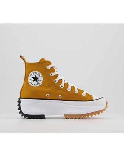 converse run star hike saffron high top shoes
