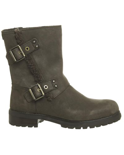 ugg leather biker boots