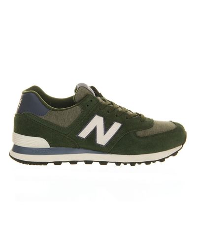 New Balance M574 in Green for Men | Lyst