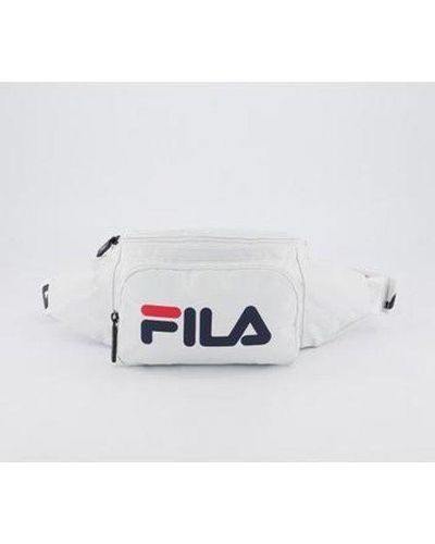 black and white fila fanny pack
