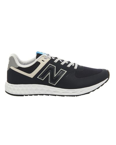 new balance men's 574 fresh foam trainers navy/blue