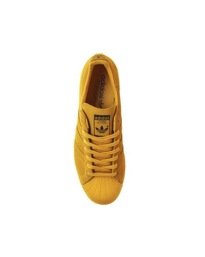 Adidas superstar 80s womens yellow Clearance