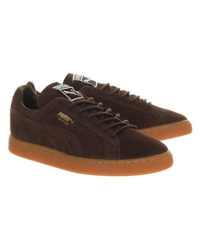 PUMA Suede Classic in Chocolate (Brown) for Men - Lyst