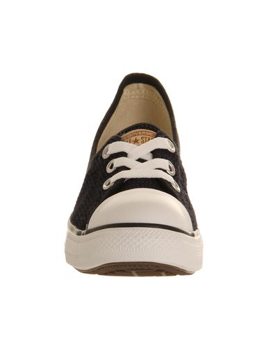 converse dance lace black