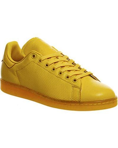 adidas originals men's stan smith yellow